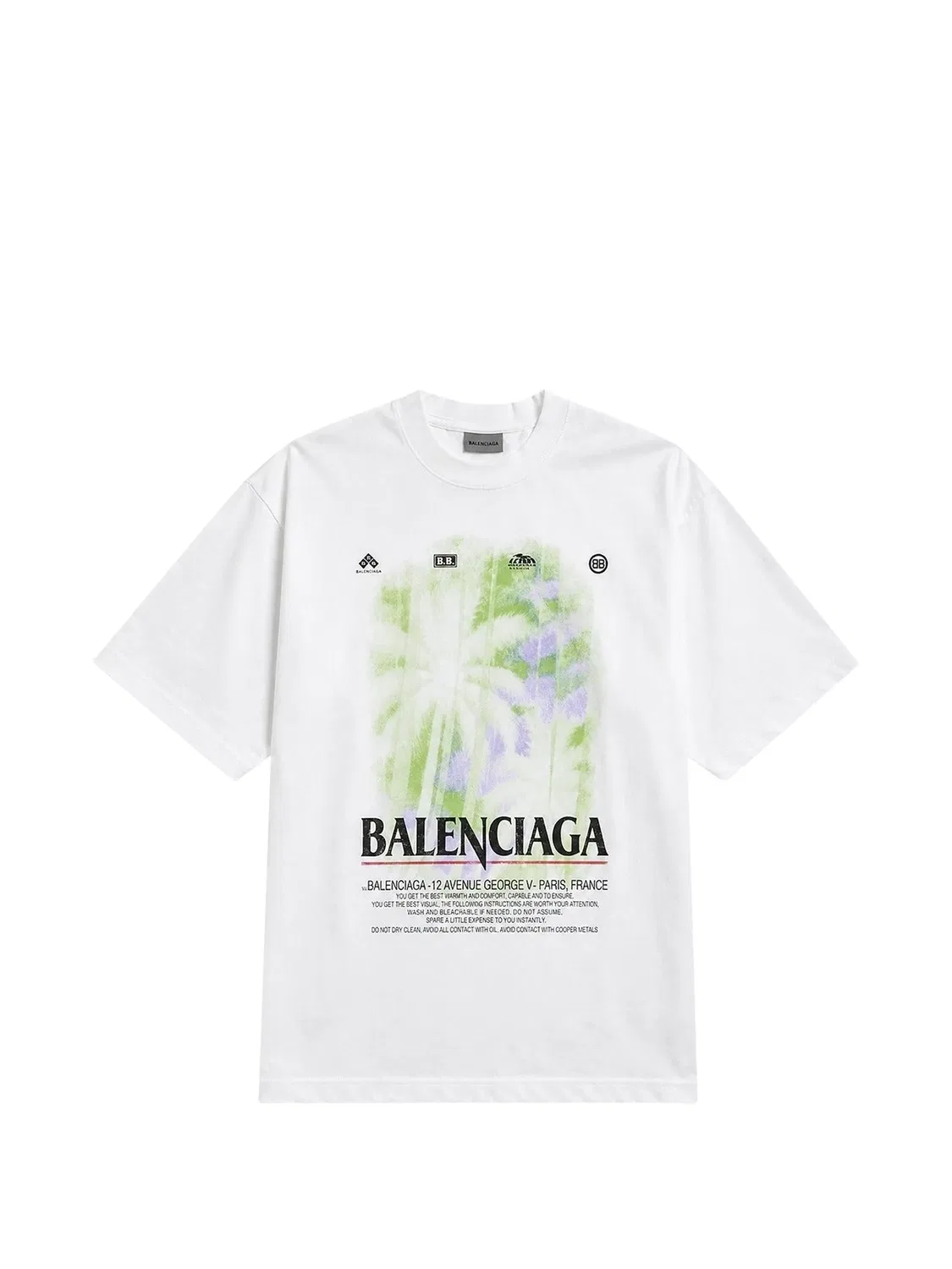 Футболка The Window среднего размера Balenciaga, белый