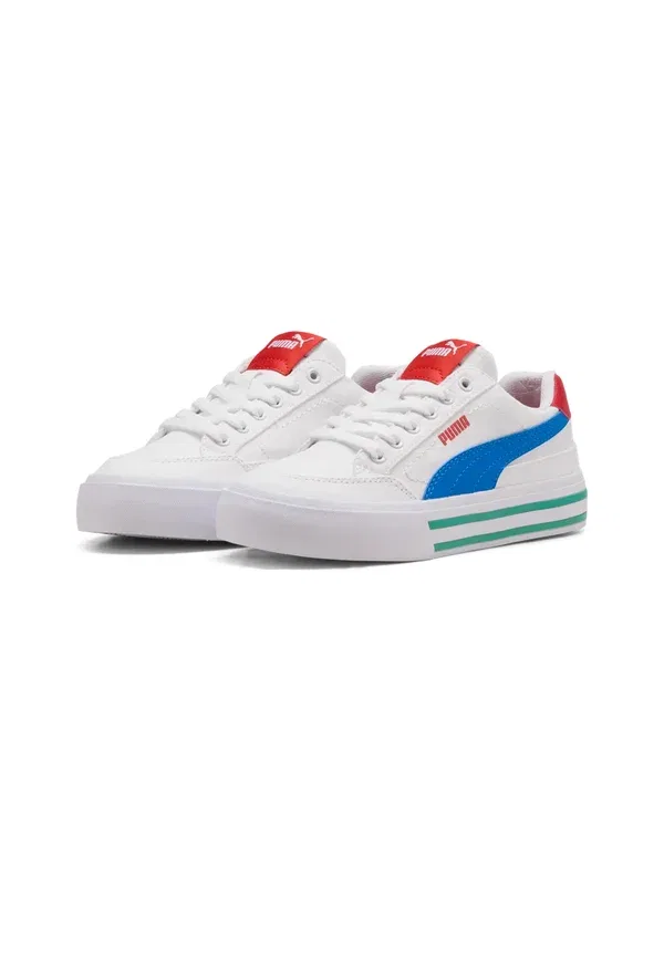 Кроссовки с текстильным верхом Court Classic Vulc FS JR Puma, White Dim, белый — фото 2
