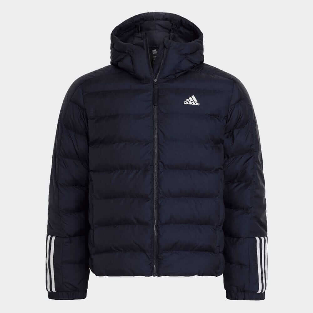 

Пуховик Adidas Itavic Three Stripes, темно-синий