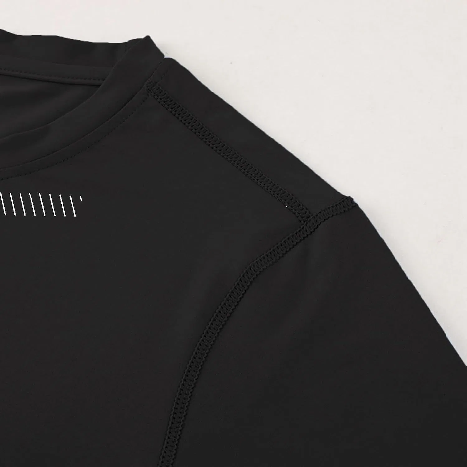 Мужская быстросохнущая футболка с длинным рукавом Long Sleeve Athletic Workout, Black — фото 3