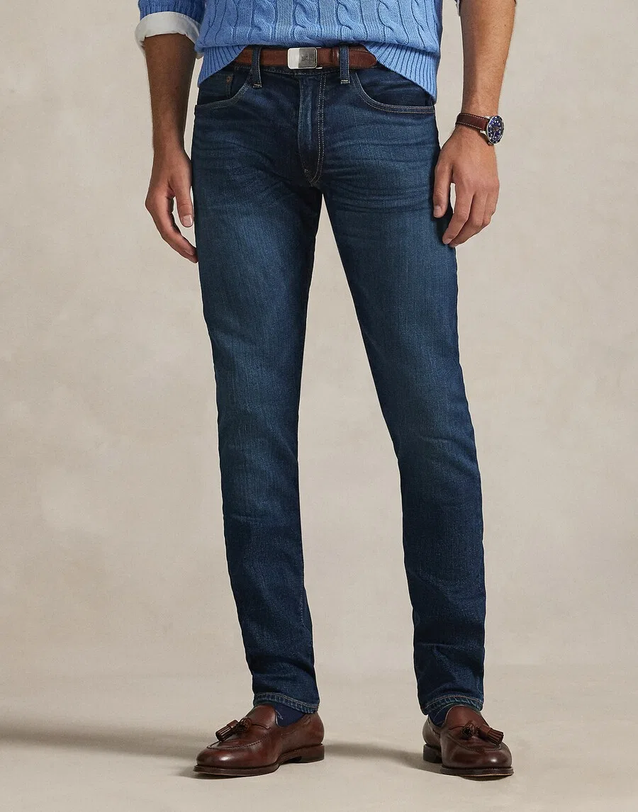 Джинсы Polo Ralph Lauren Slim fit 'SULLIVAN' темно-синего цвета — фото 2