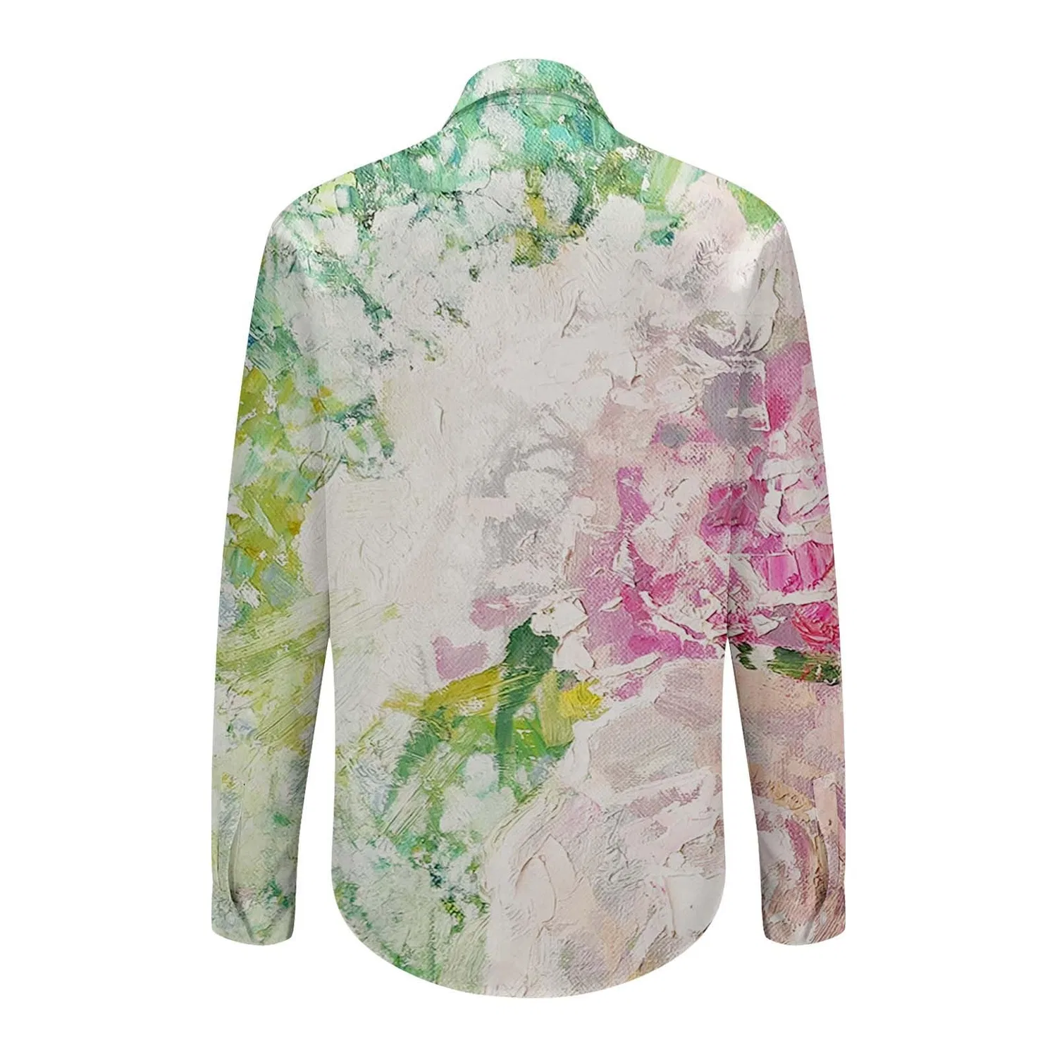 Женская блуза из хлопка и льна с принтом, модель Cotton Linen Shirt, W Ag — фото 4