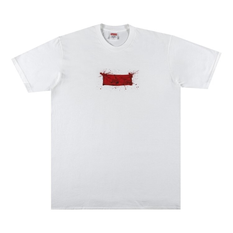 

Футболка Supreme Ralph Steadman Box Logo Tee 'White', белый