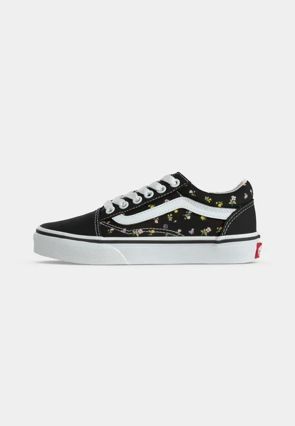 Кроссовки с цветочным принтом Old Skool Vans Black/Sunset Blush, черный — фото 2