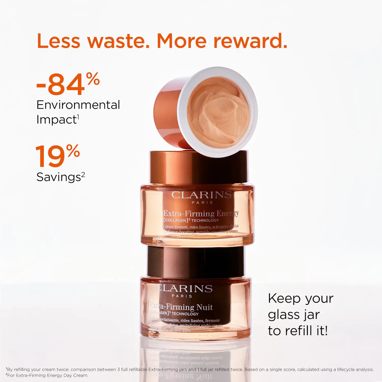 Крем для лица с эффектом лифтинга 50 мл с коллагеном Clarins — фото 2