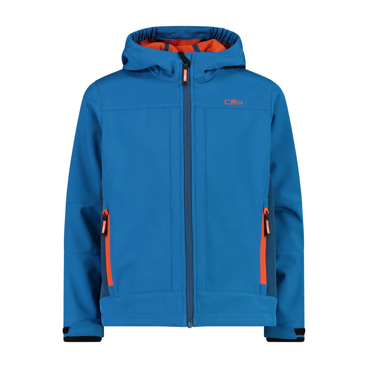 Детская софтшелл-куртка с капюшоном Fix Hood Cmp, Konigsblau Turkis Schwarz