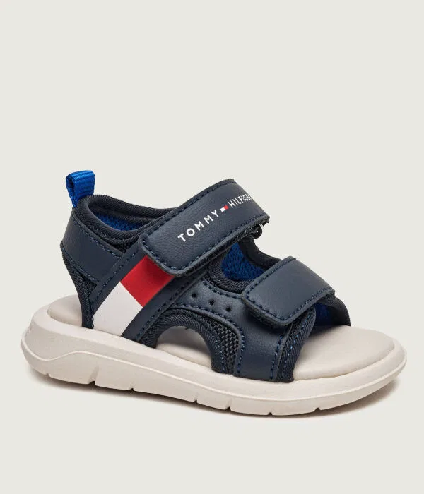 Детские сандалии для девочек из ткани Tommy Hilfiger, Blu Marino