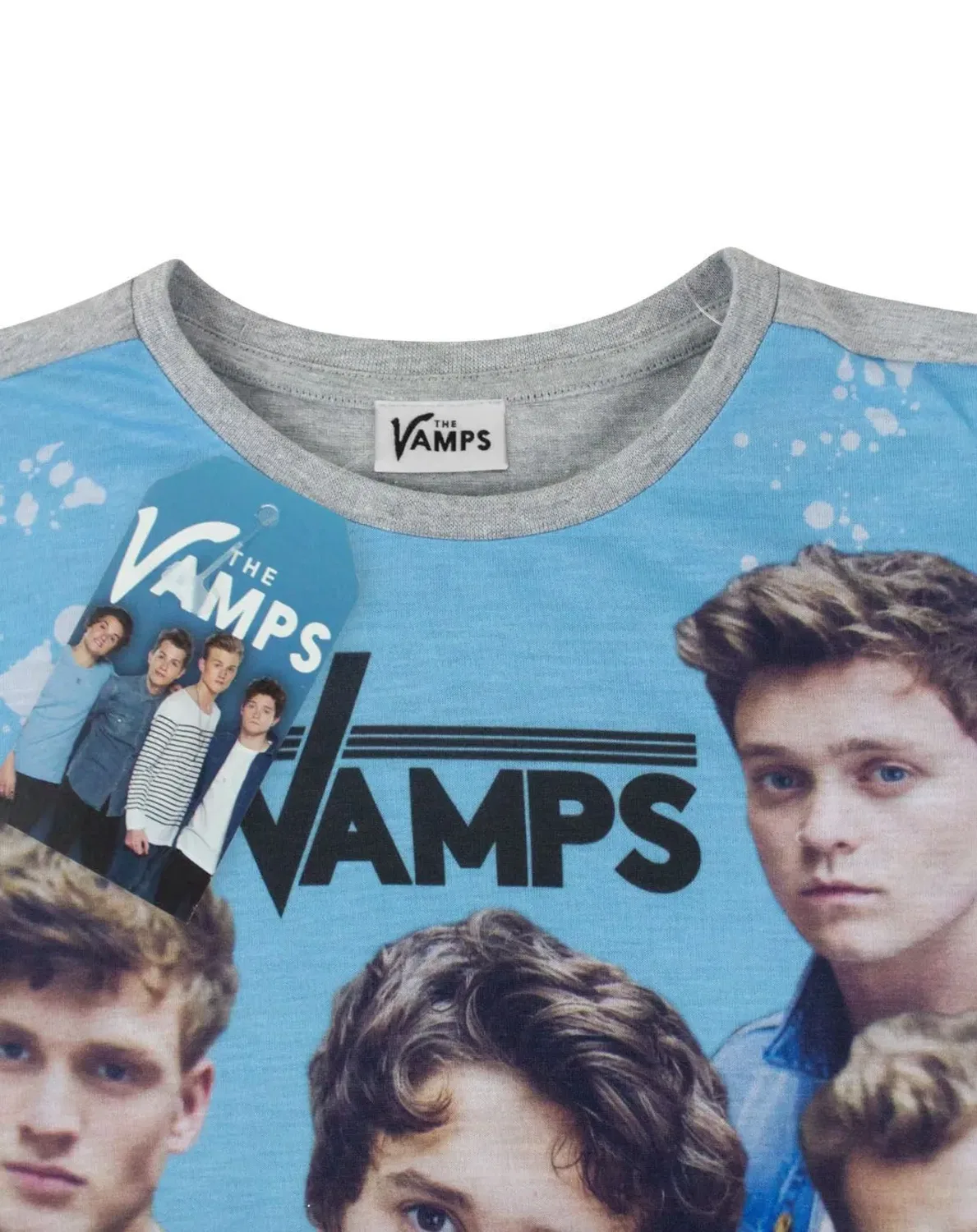 Детский комплект пижамы с коротким рукавом и длинными штанинами The Vamps, Grey — фото 2