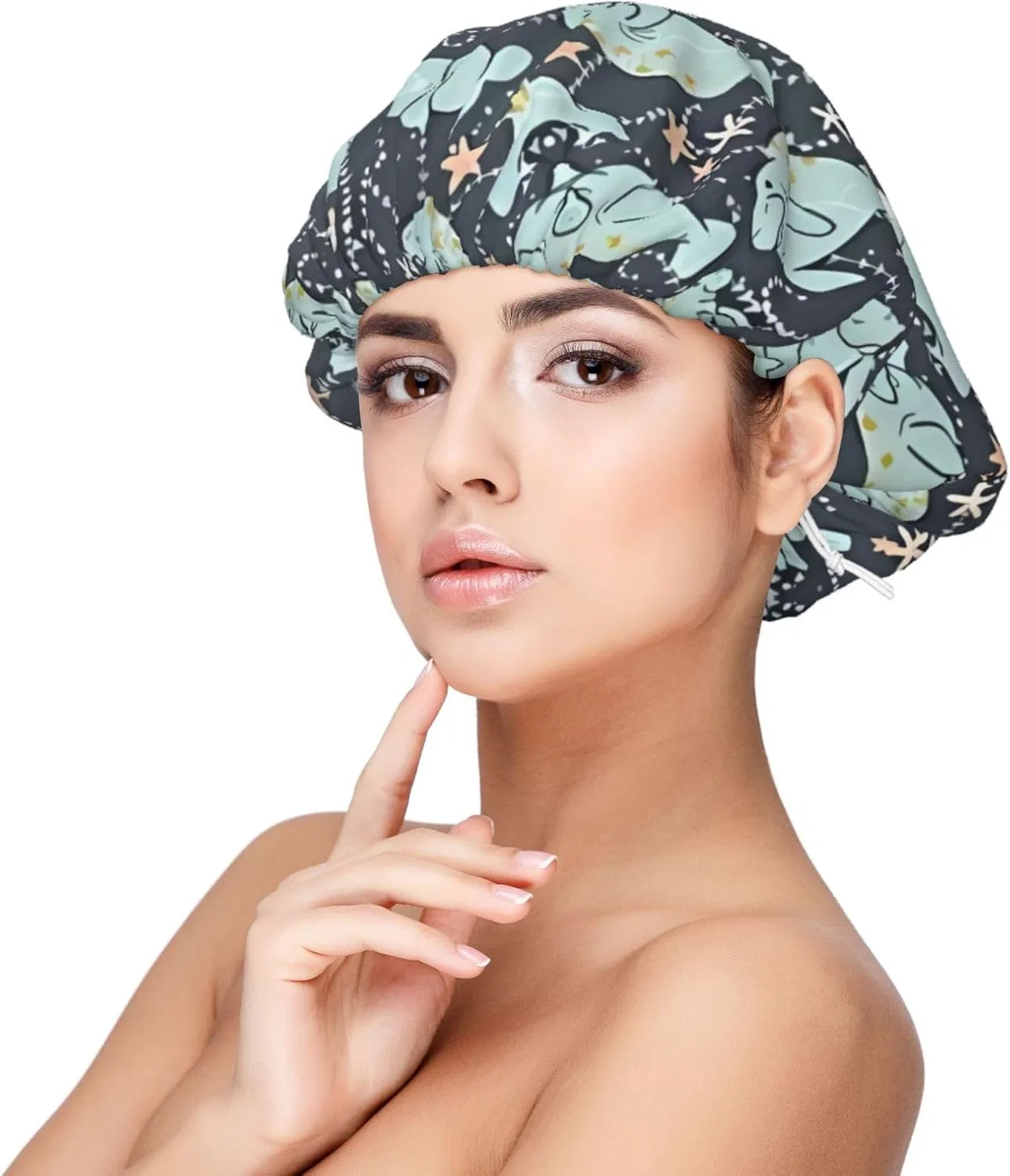Шапочка для душа Satin, WANLON, Черная