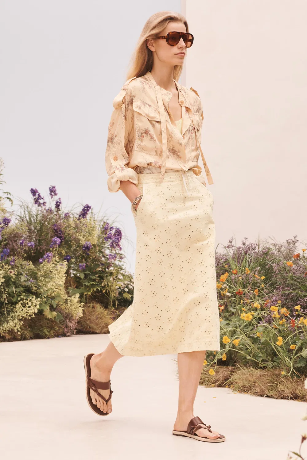 Юбка SCHFFL ZARA, Pastel yellow — фото 2
