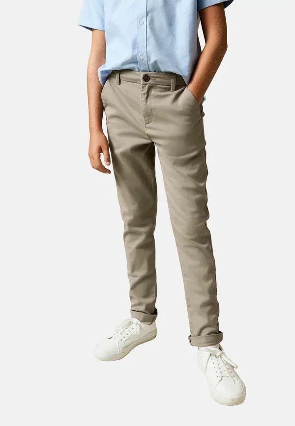 Брюки из хлопка с эластаном Regular fit - stretch chino 2 pack - chinos Next Navy, Stone, темно-синий — фото 2