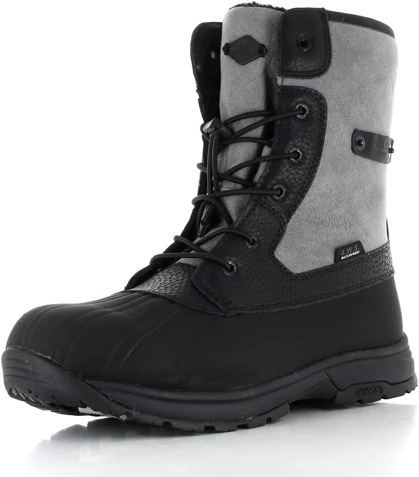 Мужские зимние ботинки Luhta Tuttu Mr Warm and Waterproof, зимняя обувь с мембраной AWS, Gray — фото 3