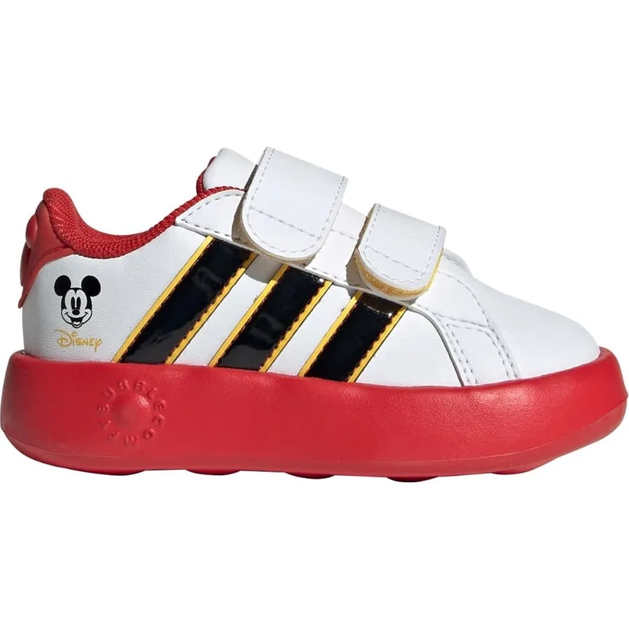 Детские кроссовки с принтом Mickey Mouse adidas Sportswear JQ8070, Бело-красно-синий