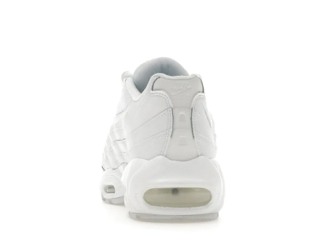 Детские кроссовки Lifestyle с оригинальным дизайном Nike Air Max 95 Recraft, White/White-White-White — фото 4