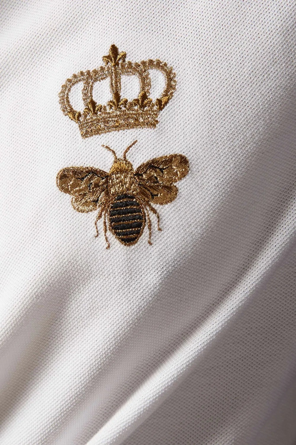Поло с вышивкой люрексом Dolce & Gabbana — фото 4