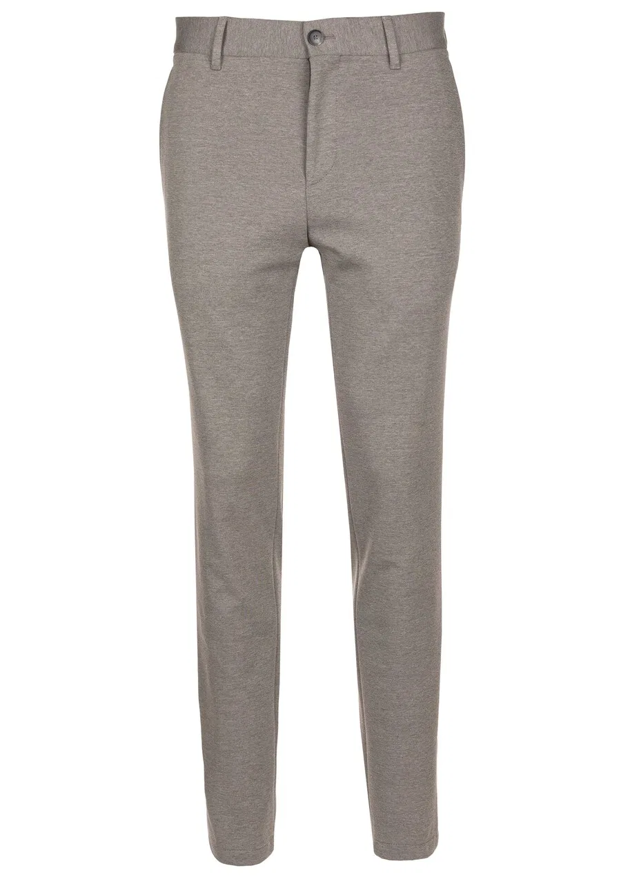 Брюки-чиносы BOSS Slim fit серого цвета