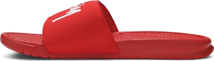 Сандалии Nike Stussy x Benassi 'Habanero Red', красный — фото 4