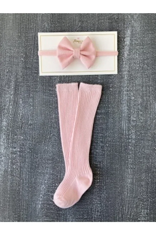 Детские носки для девочек хлопковые Pempem Bandana, Pink