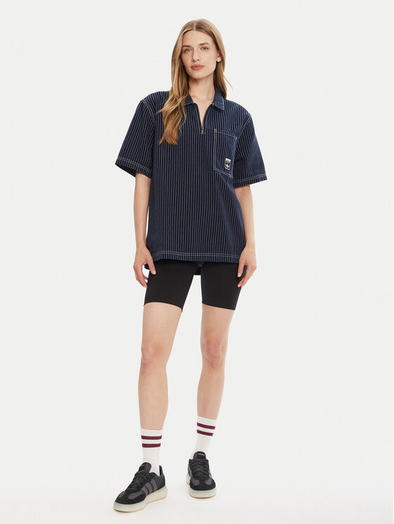 Поло loose fit Wabash JW0169 Adidas, синий — фото 2