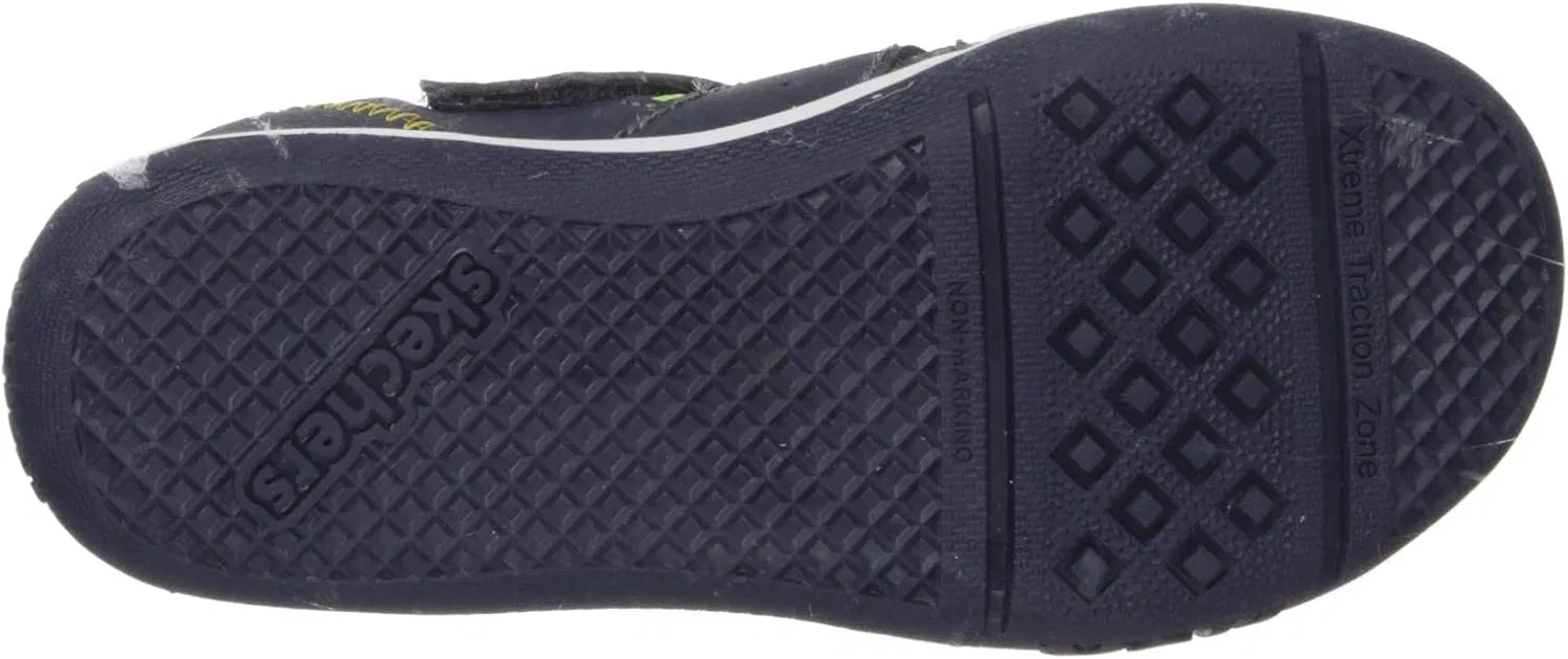 Детские кроссовки для мальчиков Flex Play Solar Steps Skechers, Navy/Lime — фото 4