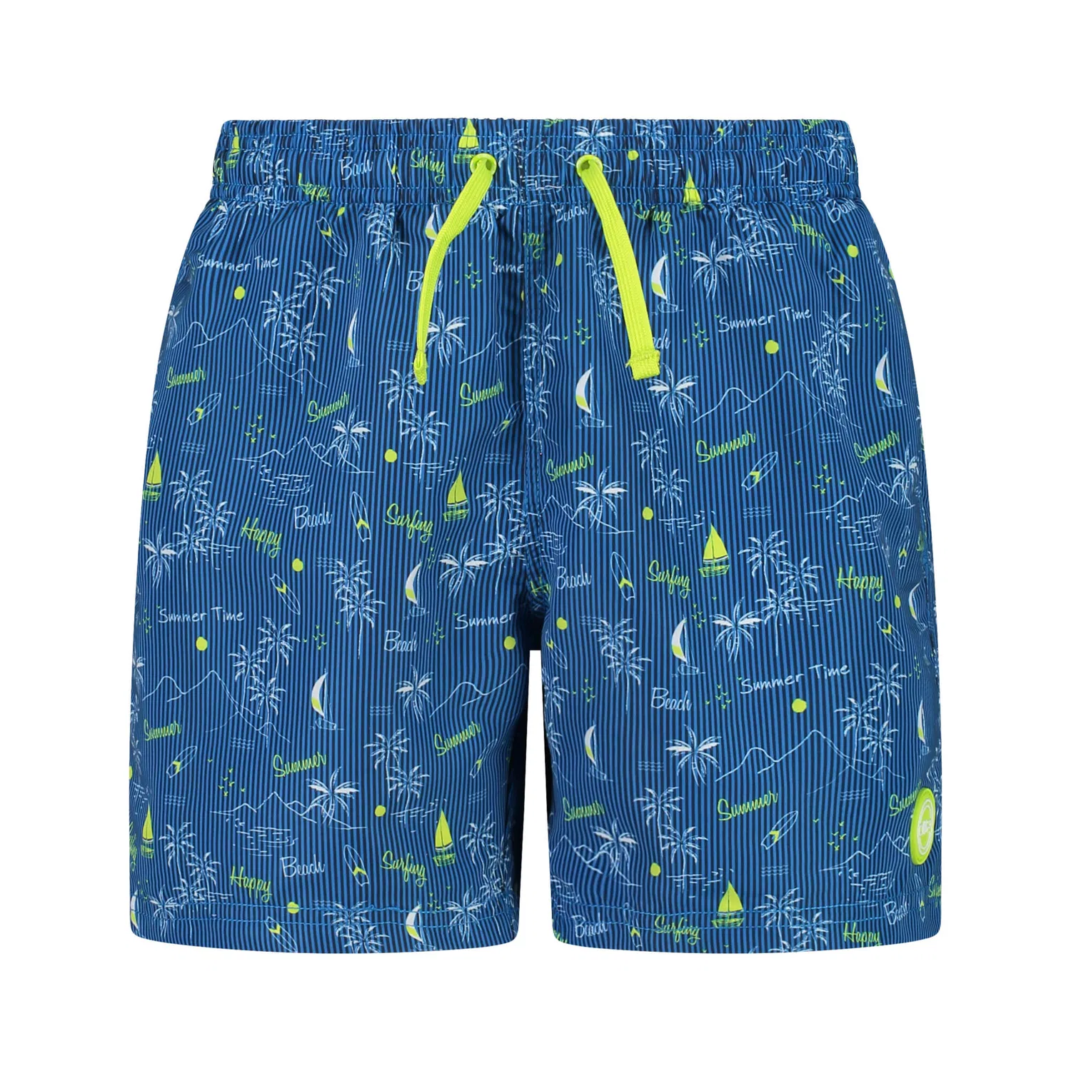Детские плавки для мальчиков из микрофибры с принтом Kid Shorts 34R9064 Cmp, Konigsblau Navyblau