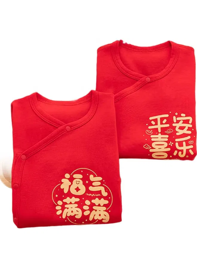 Боди-комбинезон с длинным рукавом с застежками Babyprints, красный
