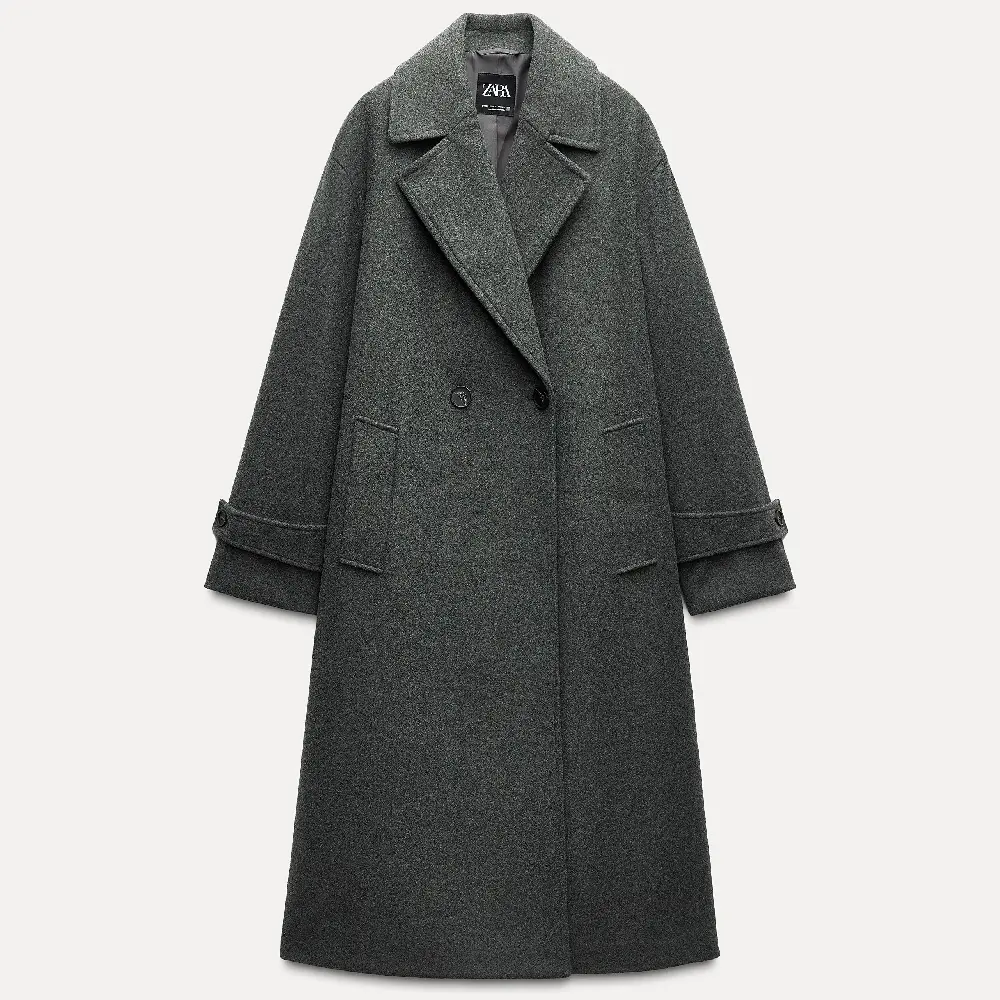 

Пальто Zara Soft Oversize Coat, серый