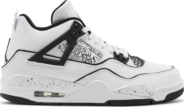 

Кроссовки Air Jordan 4 Retro GS DIY, белый