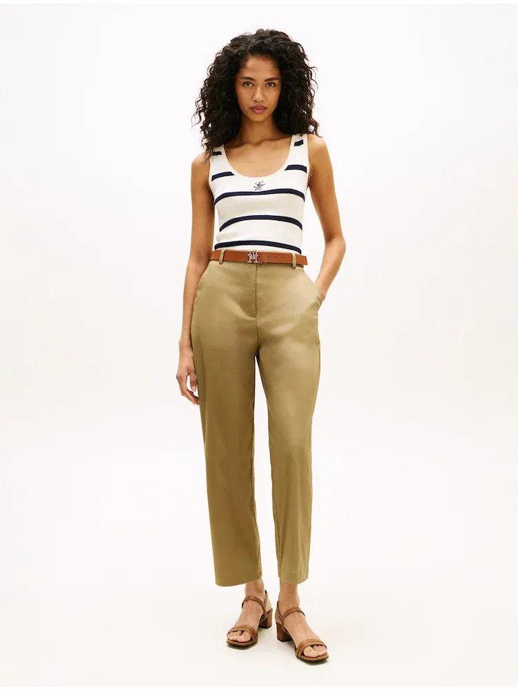 Брюки полуприталенные TOMMY HILFIGER, Ocher