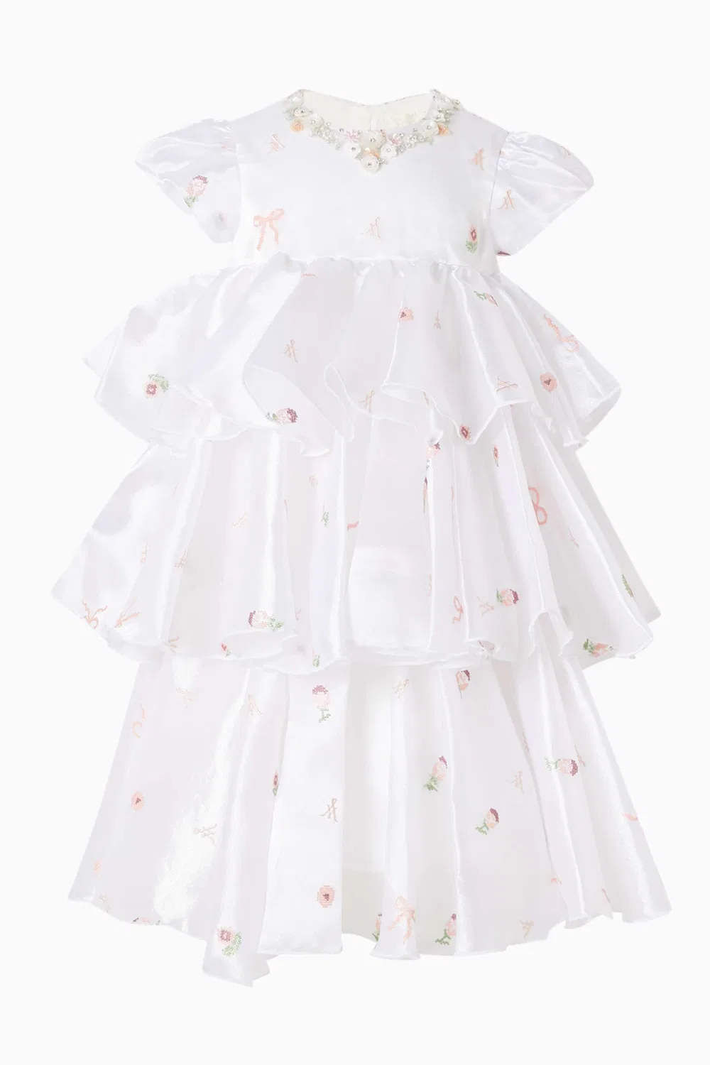 Платье с принтом Tiered Floral Maison Ava