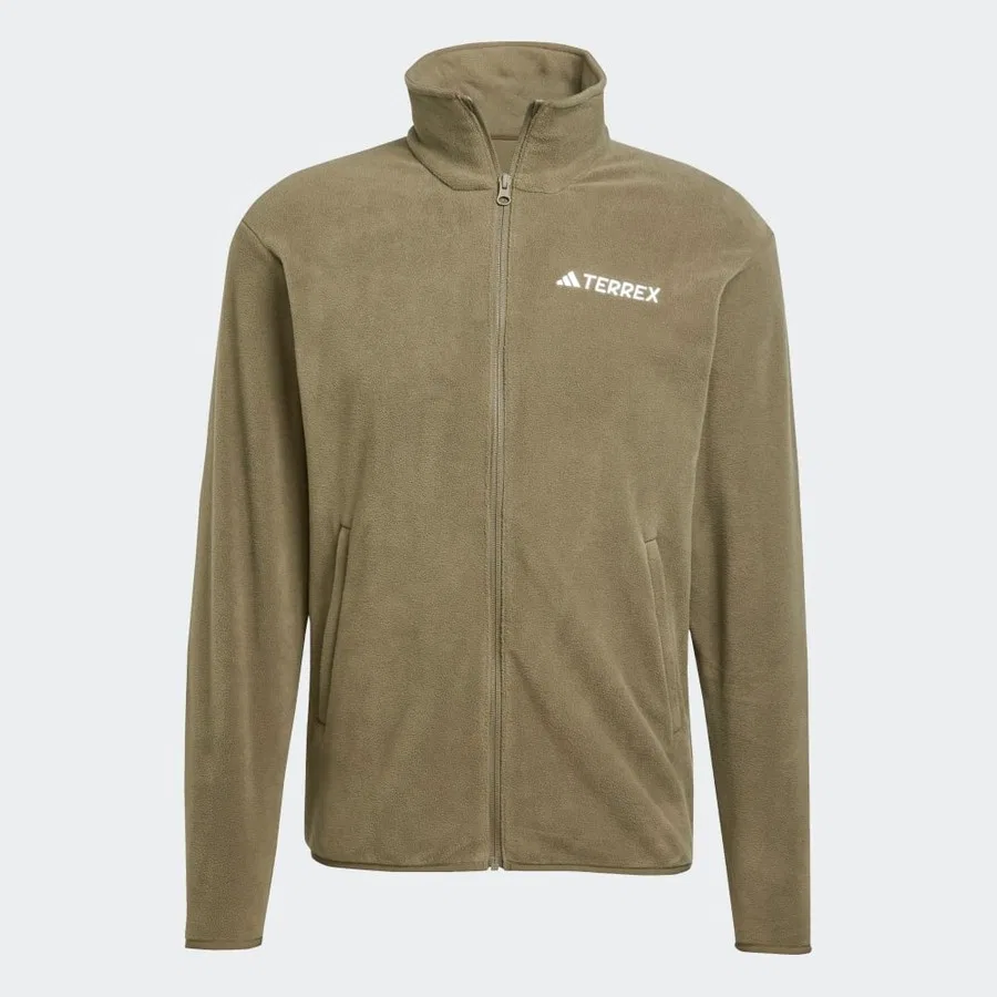 Толстовка с длинным рукавом adidas JP0796 mt Ess Fz Fl, Зеленый