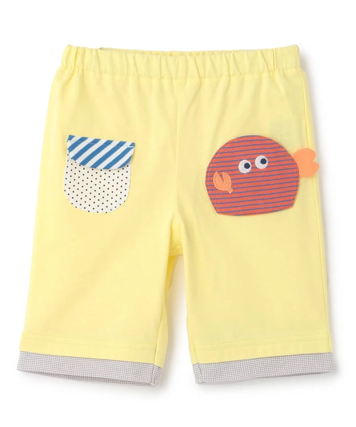 Детские шорты с принтом Crabs Seal Half Pants baby cheer, Lemon Yellow