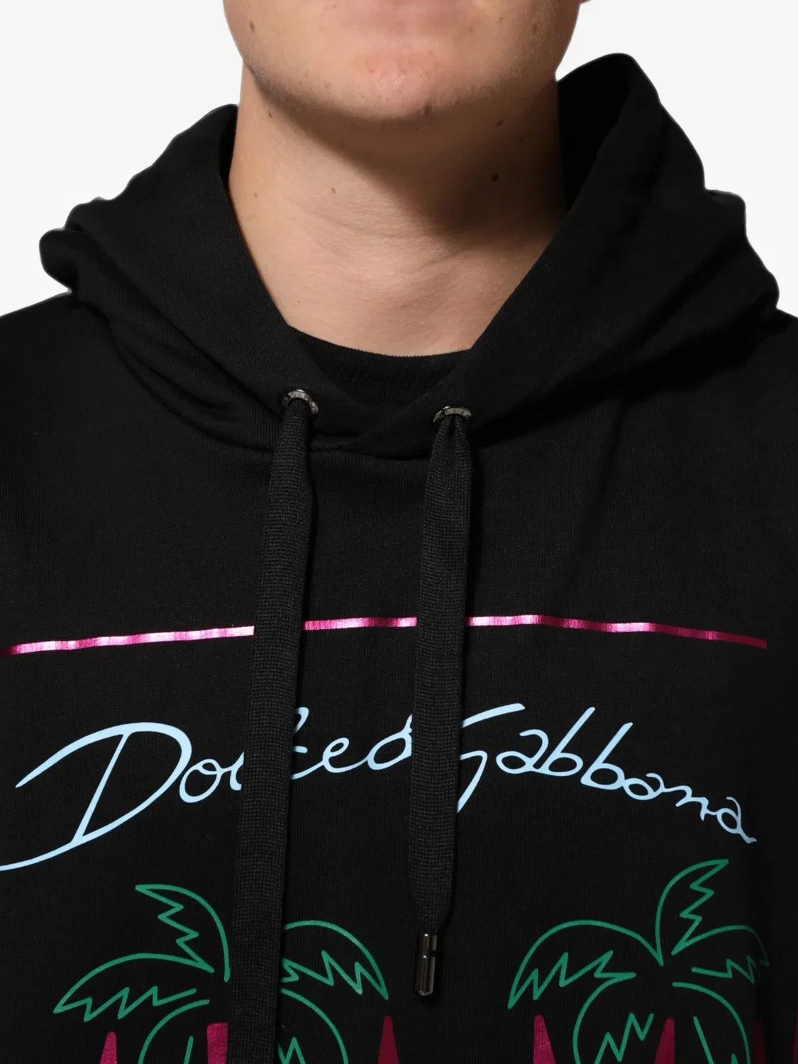 Худи с логотипом, черное Dolce & Gabbana, черный — фото 4