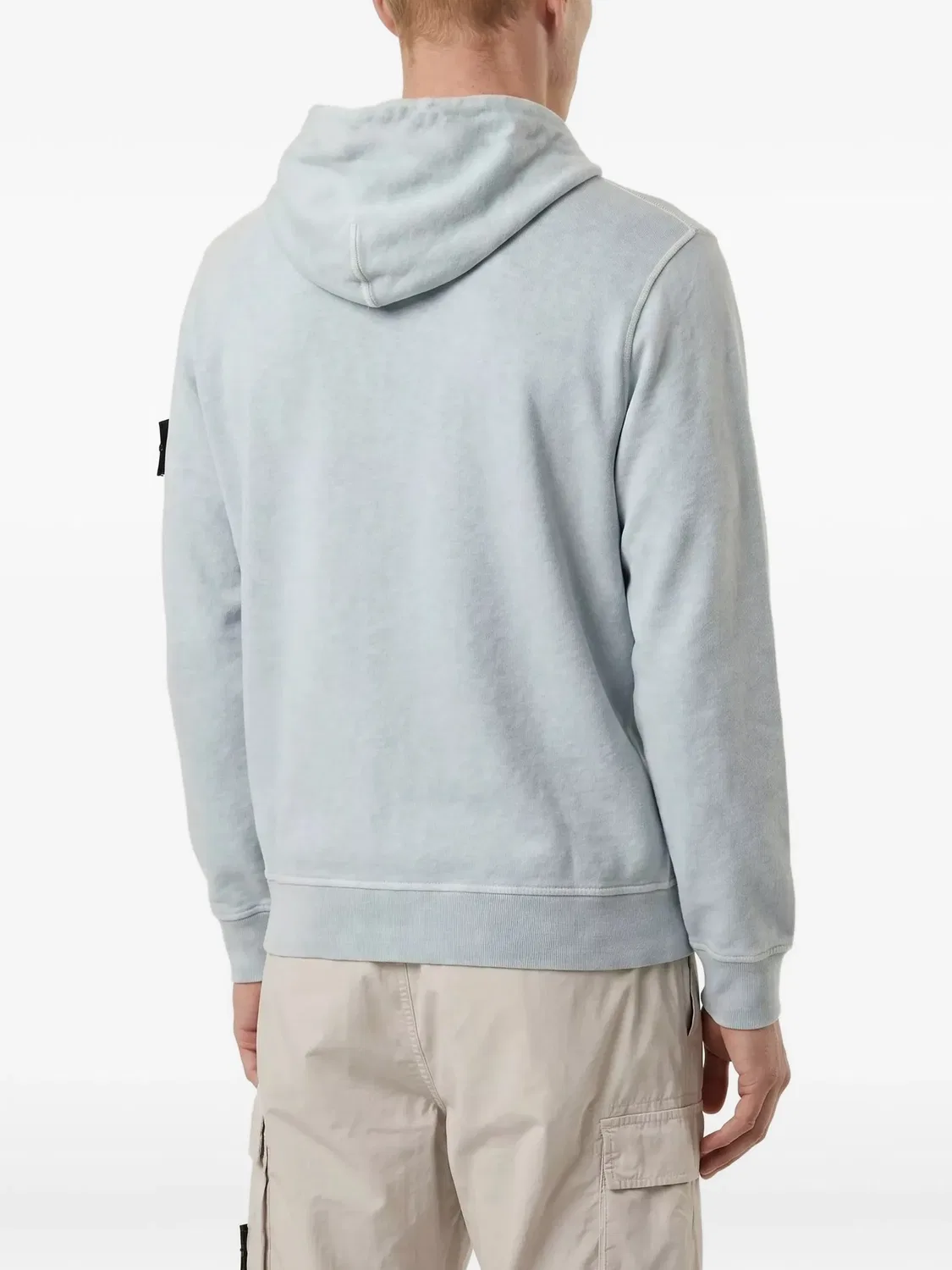 Stone Island Худи с пуговицами и логотипом, синий — фото 2