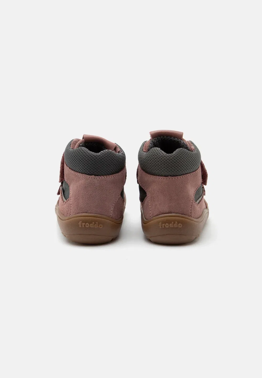 Осенние высокие кроссовки Barefoot Tex Froddo, Grey/Pink — фото 3