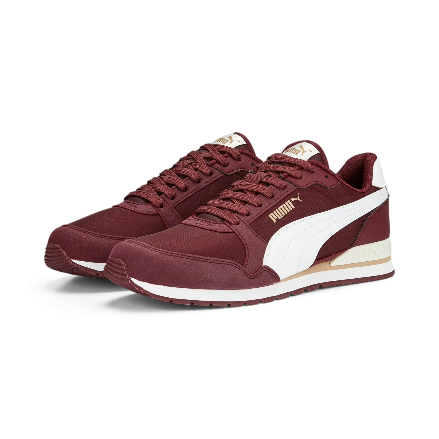 Детские кроссовки с легендарным дизайном St Runner Nl PUMA, Team Regal Red PUMA White Dusty Tan V3 — фото 2