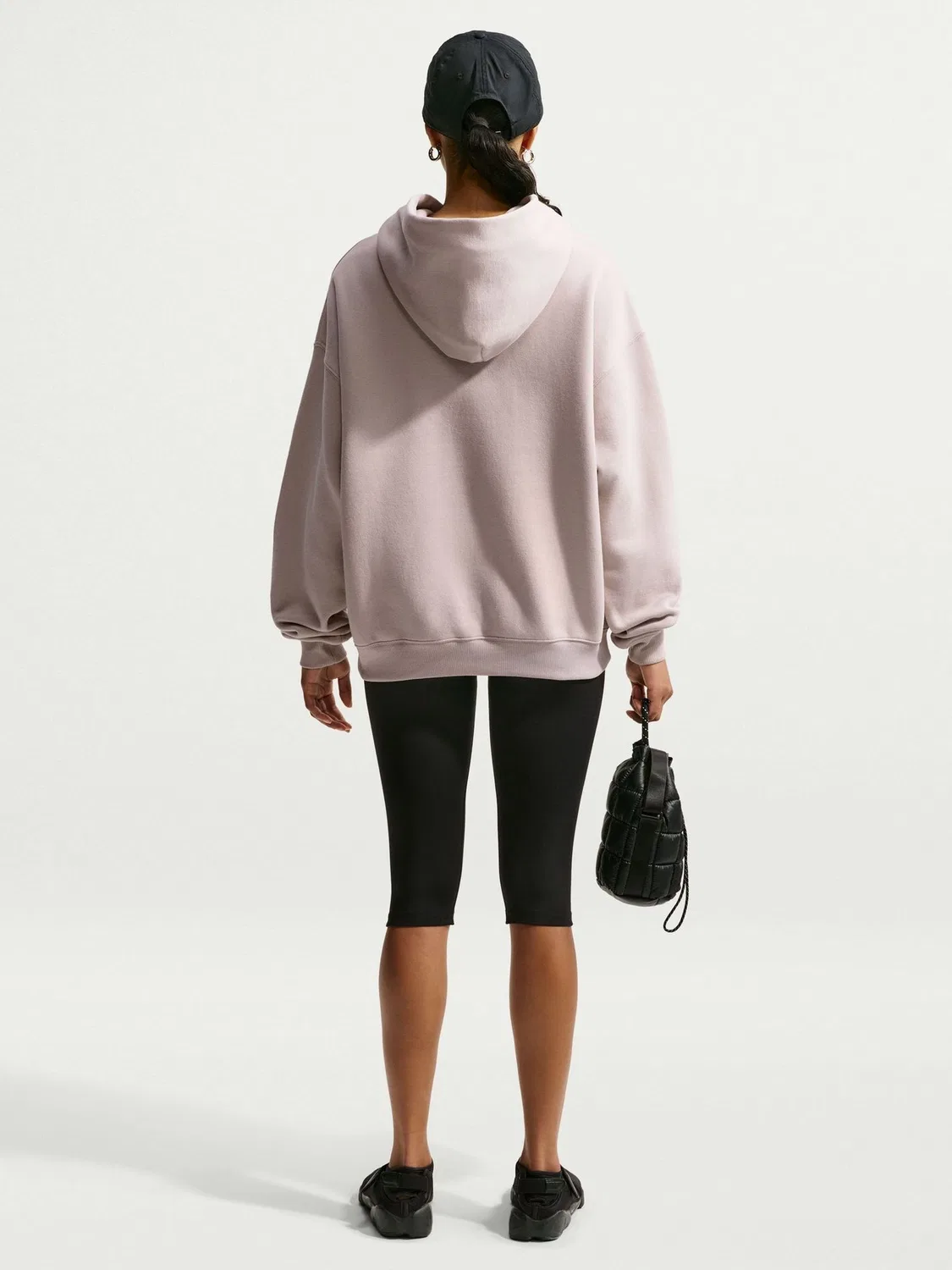 Худи Nike Studio Fleece Oversized, нейтральный — фото 3