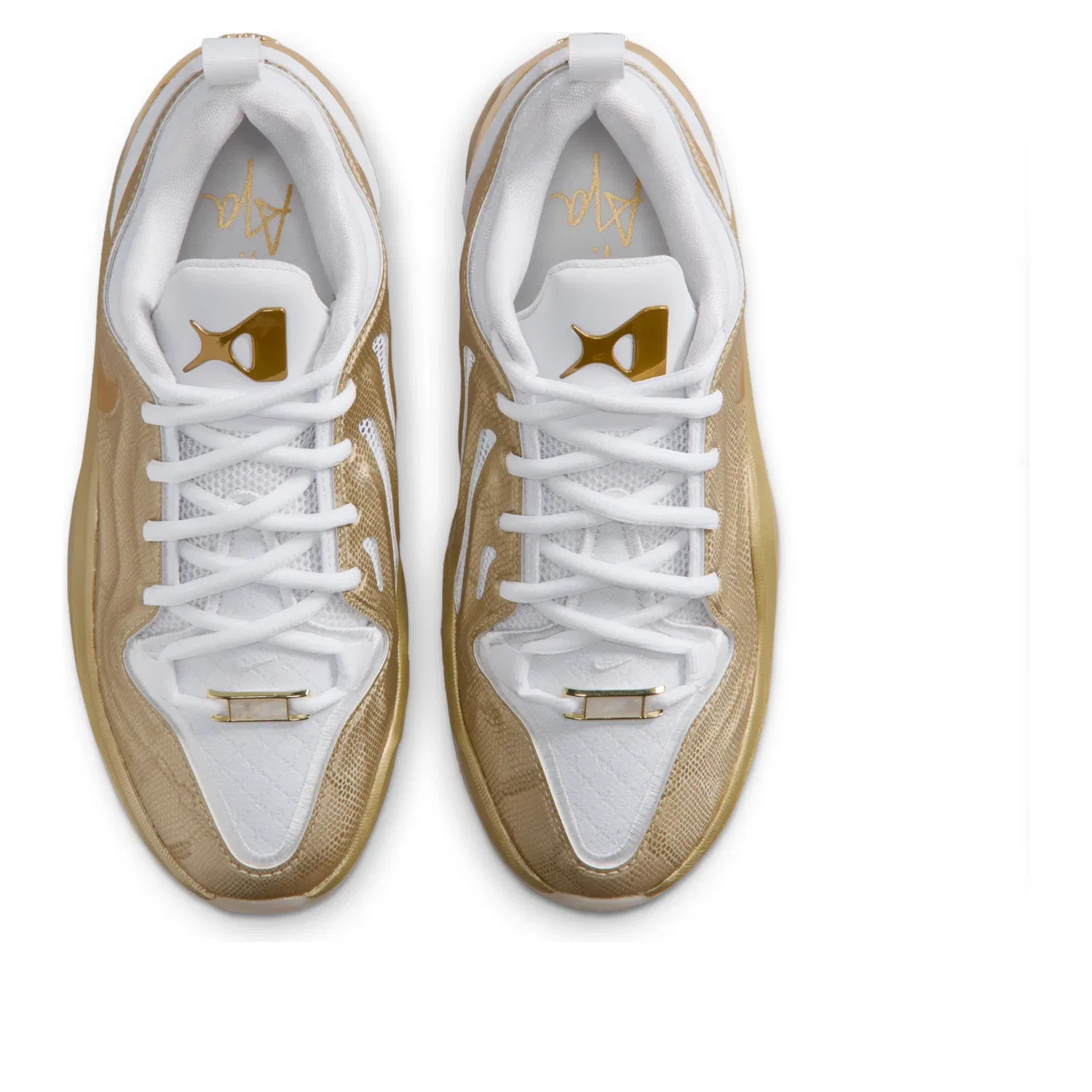Детские кроссовки для баскетбола с низким верхом A'Two Gold Standard Nike, золотистый — фото 2