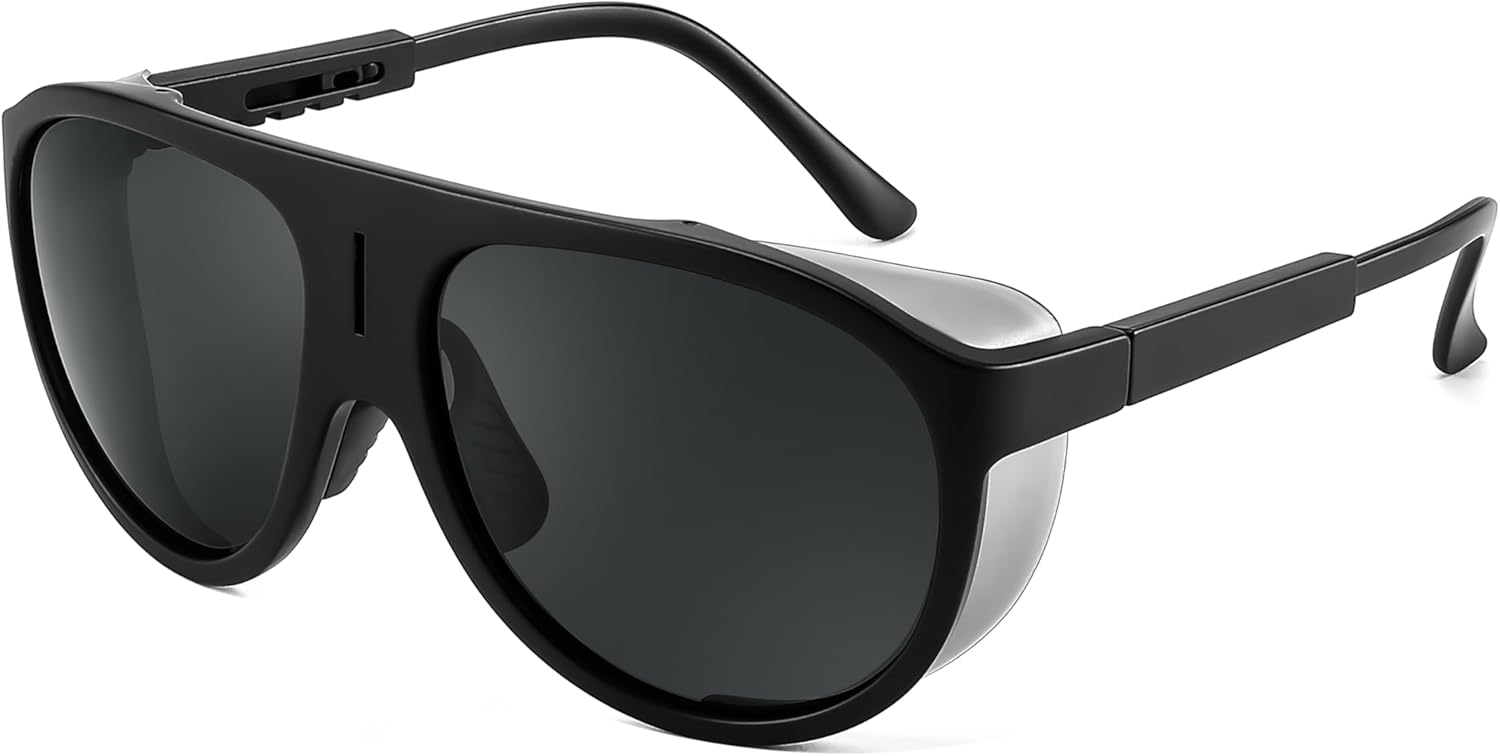 

Солнцезащитные очки-авиаторы FEISEDY для мужчин и женщин, поляризованные, винтажные, увеличенного размера, овальной формы, для взрослых, защита от УФ-излучения UV400, B2811, 001 - Black