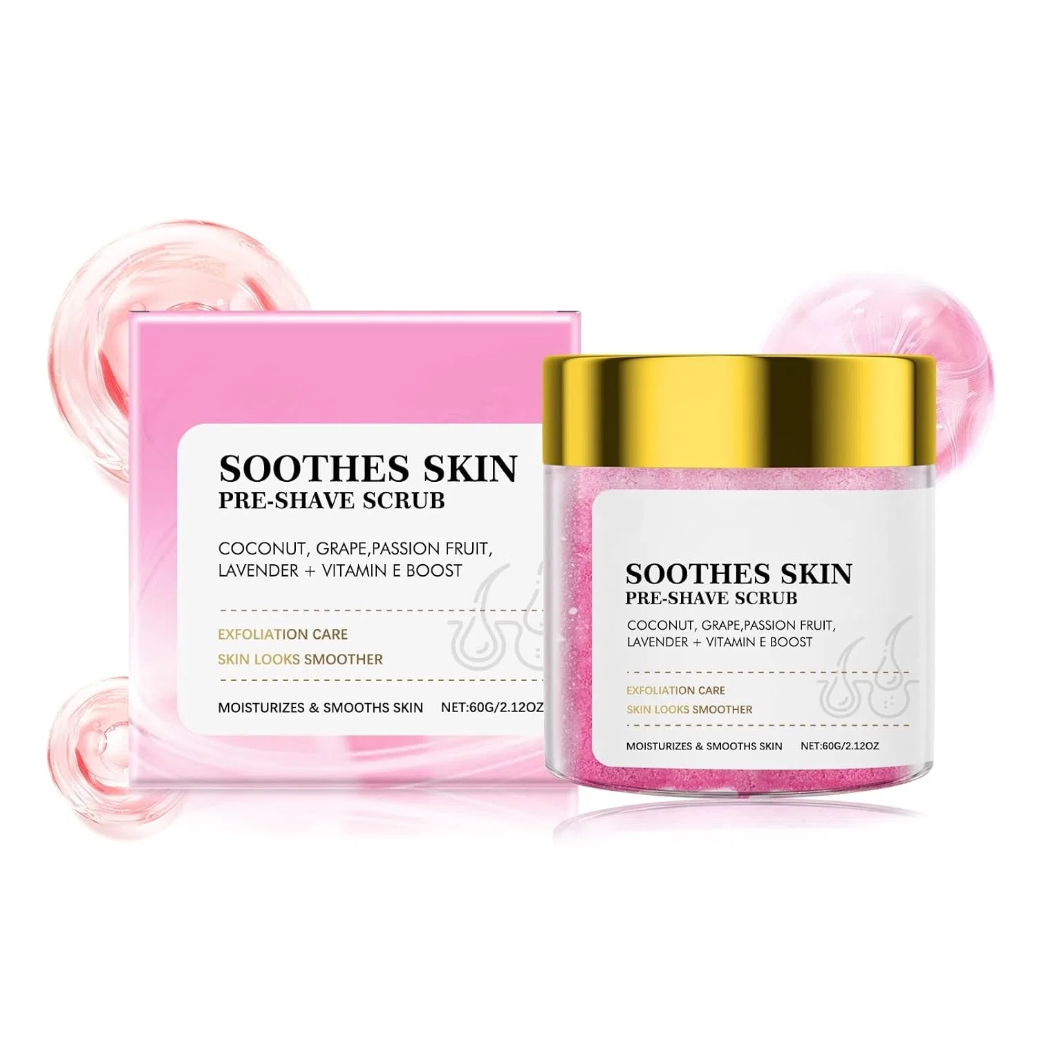 Пилинг для удаления волос с витамином E, NFCYHGLWZ, 60 г