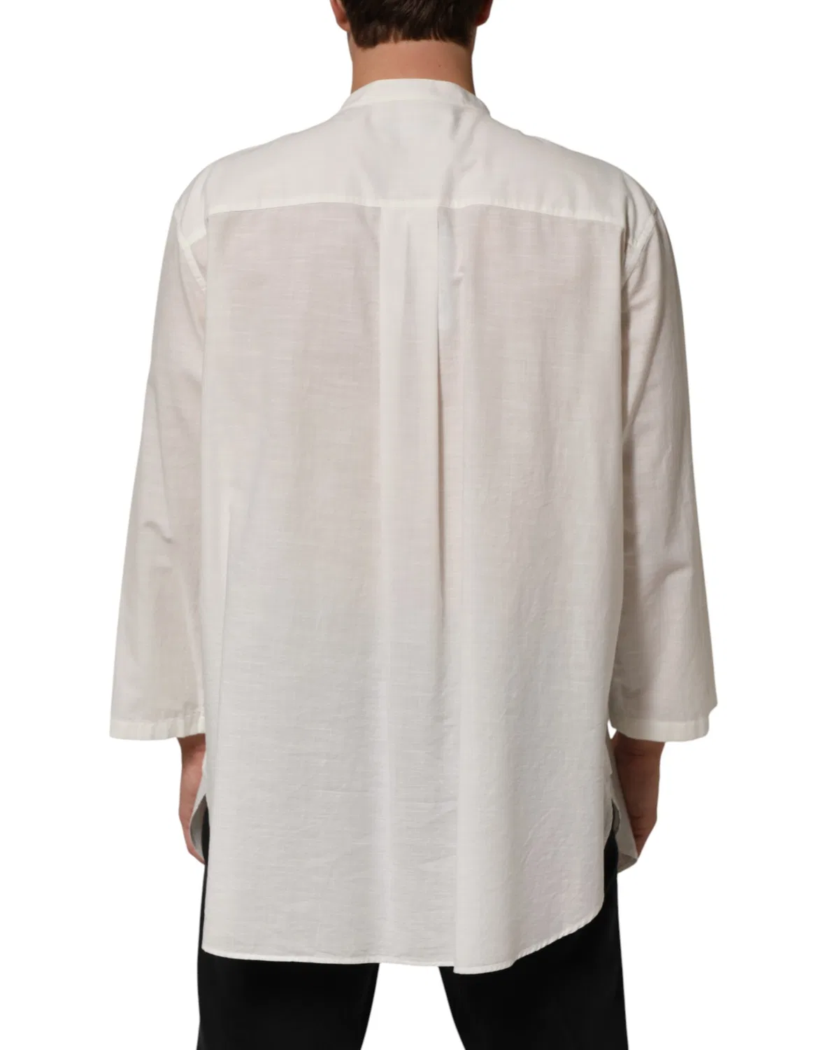 Мужская рубашка с цветочным принтом на пуговицах Casual Shirt Dolce & Gabbana, White — фото 4