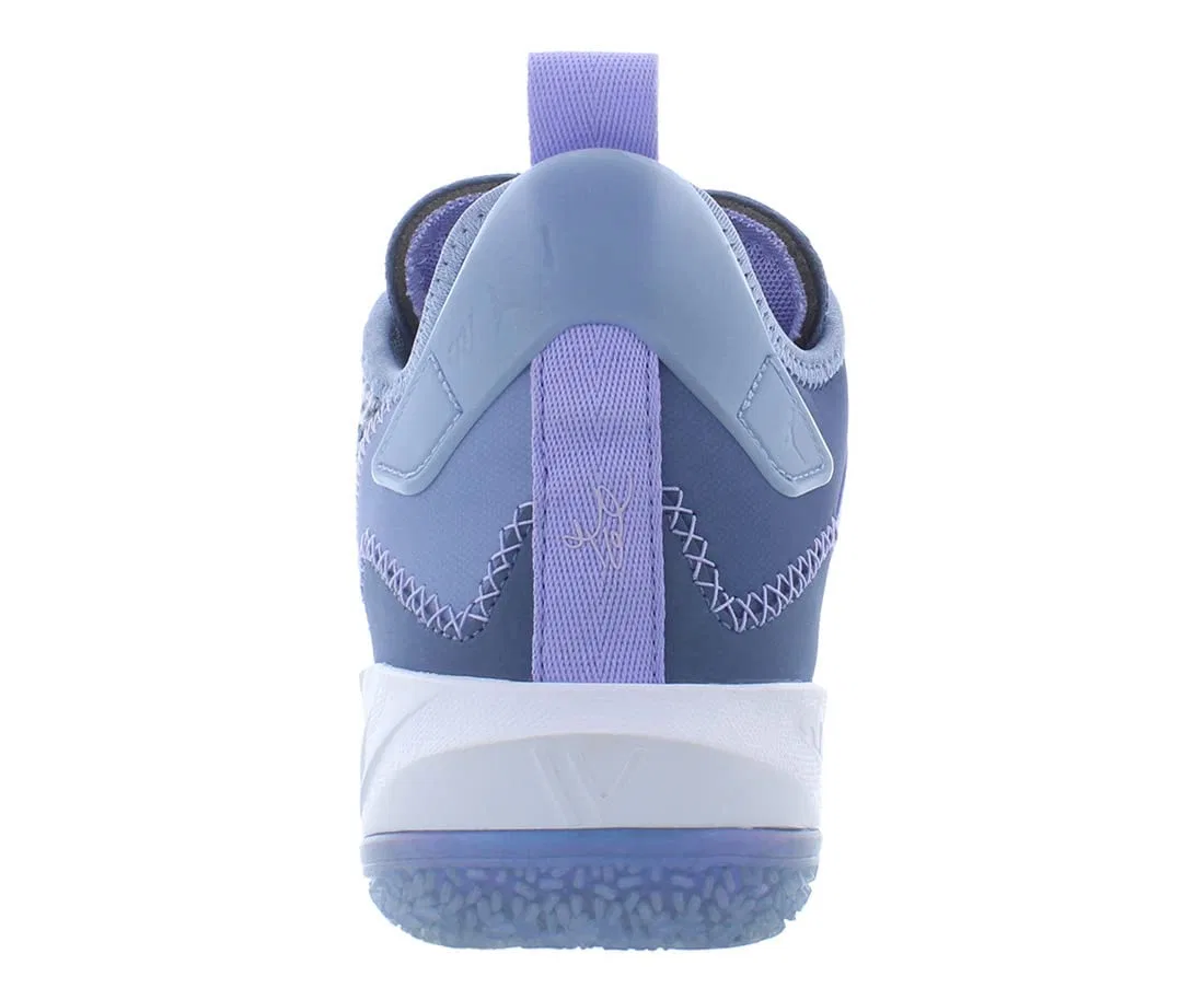 Детские кроссовки для мальчиков с закрытым носком NIKE Jordan Why Not Zer0.4 NIKE, Indigo Fog Purple Pulse — фото 3