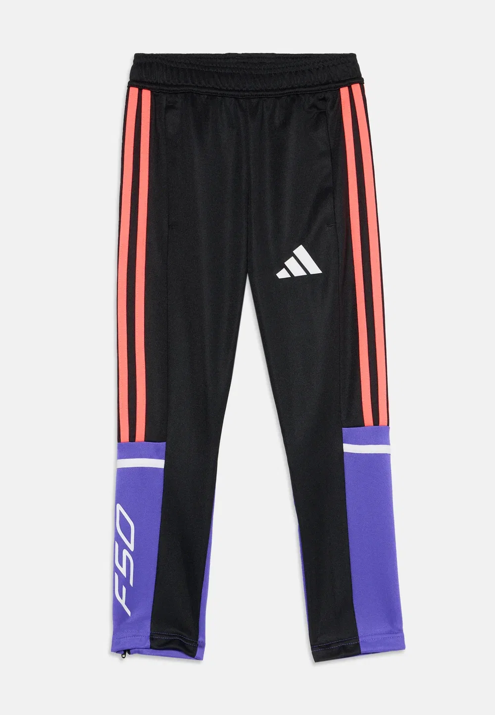 Спортивные штаны унисекс - брюки от спортивного костюма Adidas Performance, Black/Solar Purple/White