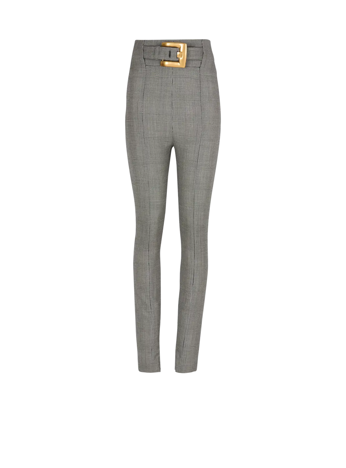 

Брюки-стрейч из жаккарда «Принц Уэльский» Balmain, черный