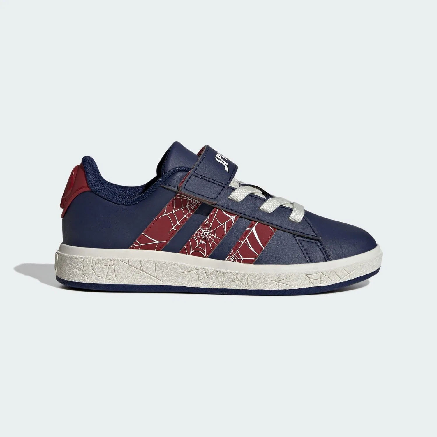 Детские кроссовки с дизайном Spider-Man Adidas Grand Court, Цвет Dunkelblau Rot Weiss