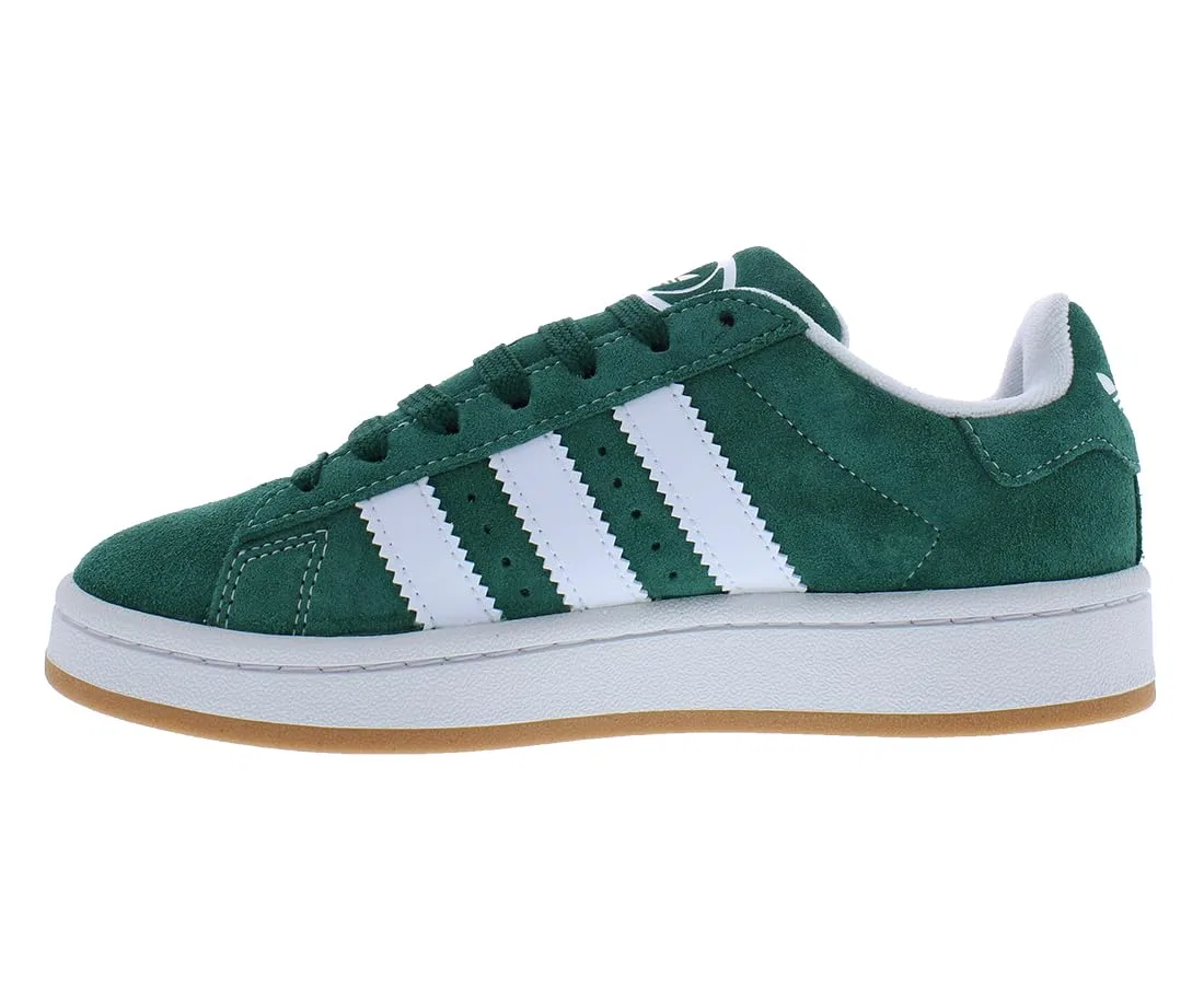 Детские кроссовки для мальчиков с полосками Campus 00s Adidas, Dark Green White — фото 3