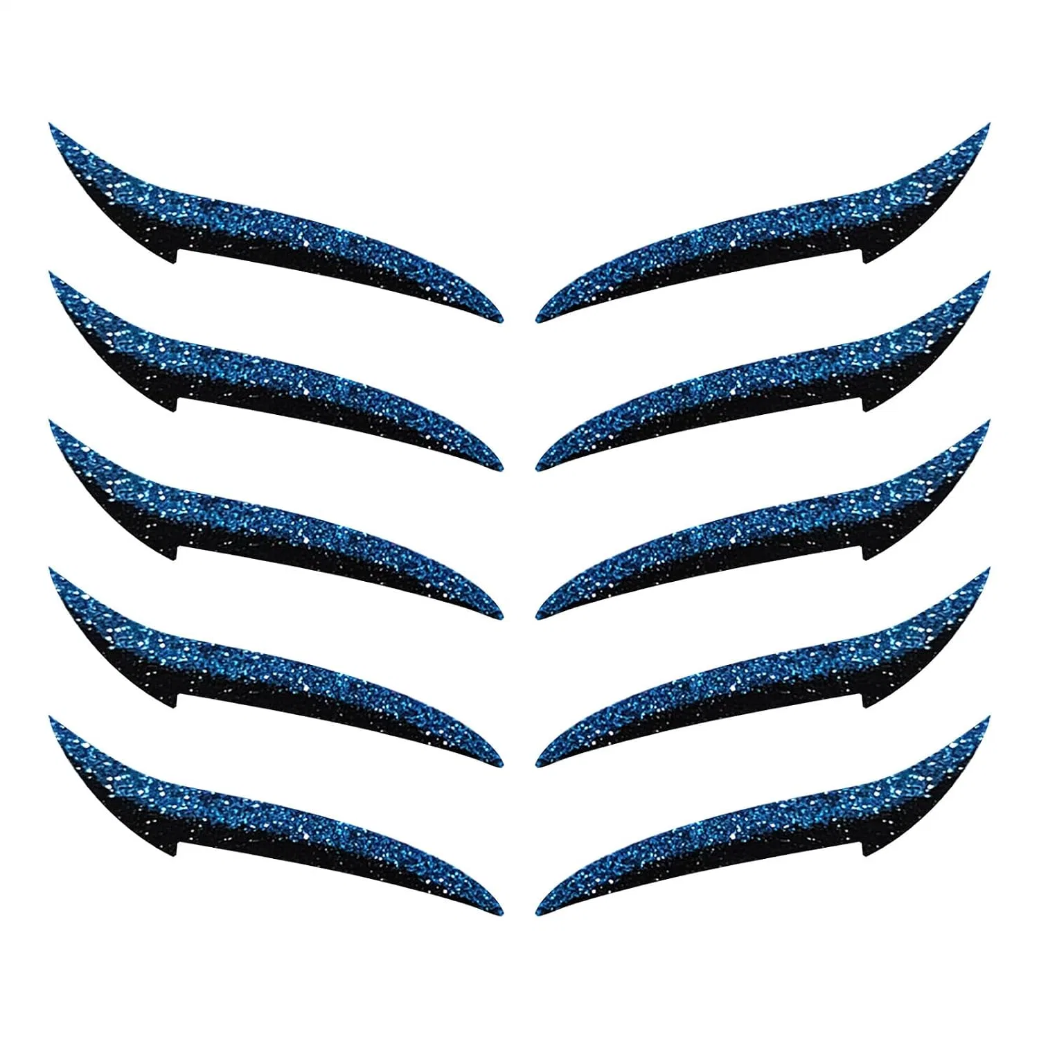 Наклейки для подводки глаз, многоразовые, 10 шт, Blue Generisch — фото 3