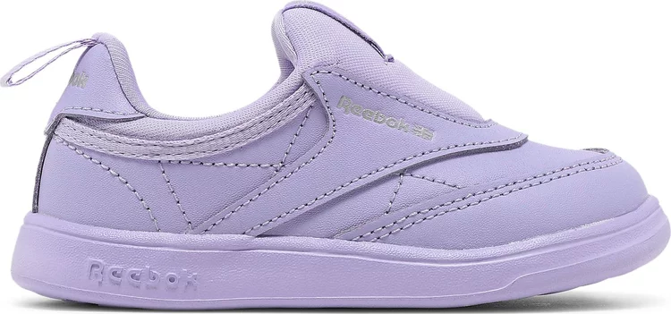 Кроссовки cardi b x club c slip-on 3 toddler 'crisp purple' Reebok, фиолетовый - фото