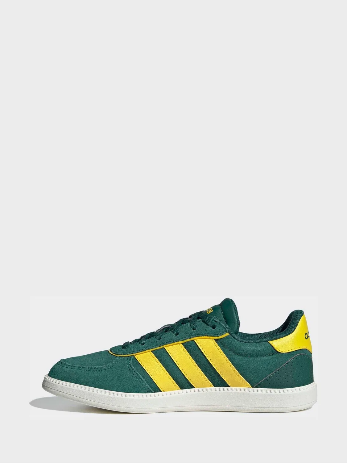 Кроссовки кожаные Breaknet Sleek adidas, зеленые — фото 2