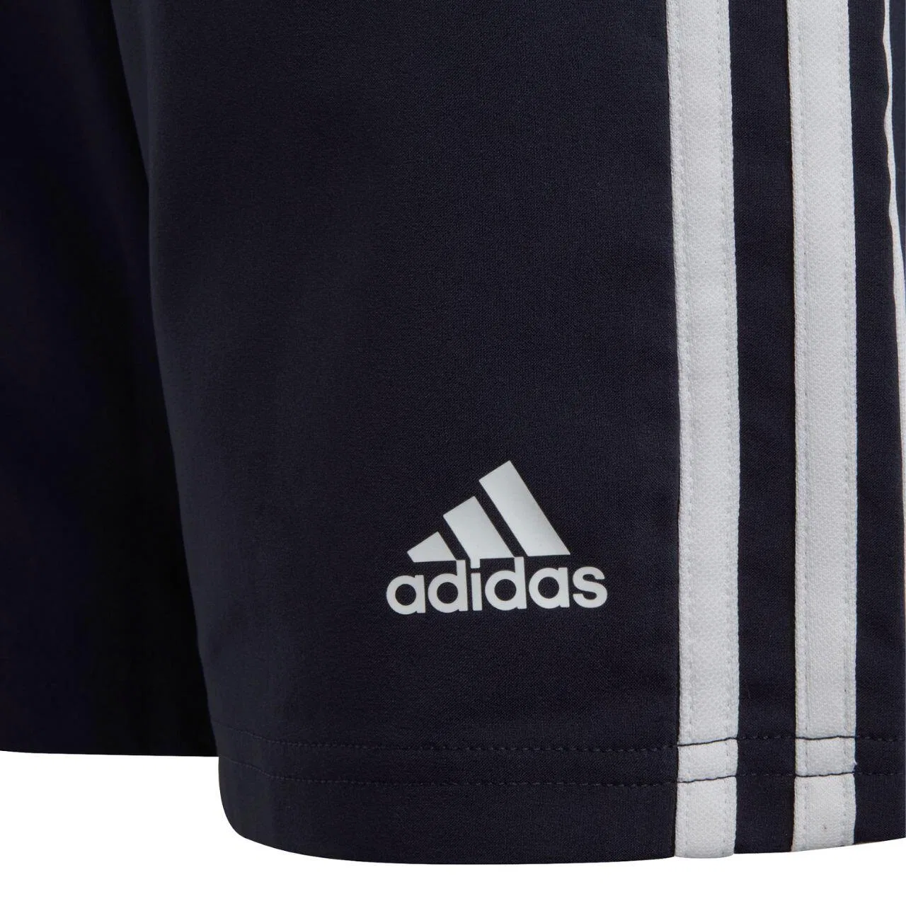 Детские шорты с принтом Essentials 3-Streifen Woven Adidas, Dunkelblau Weiss Blau — фото 4